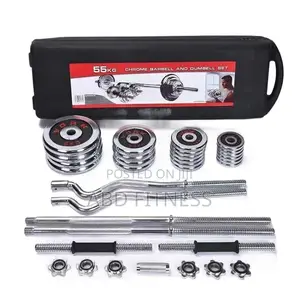 55kg Dumbbell and Barbell Set