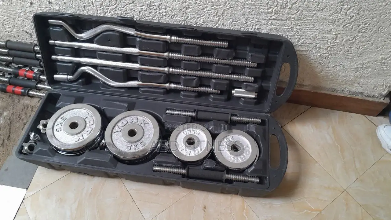 55kg Dumbbell and Barbell Set