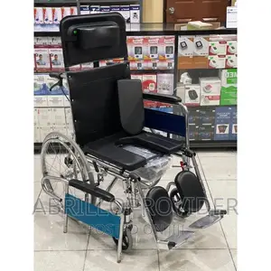 HYDRAULIC RECLINING MECHANISM Wheelchair With Toilet Chair