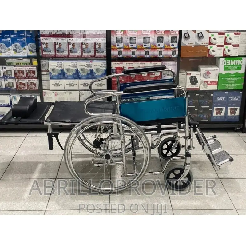 HYDRAULIC RECLINING MECHANISM Wheelchair With Toilet Chair