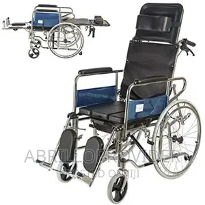 Photo - Reclining Wheelchair With Detachable Commode Wheelchair