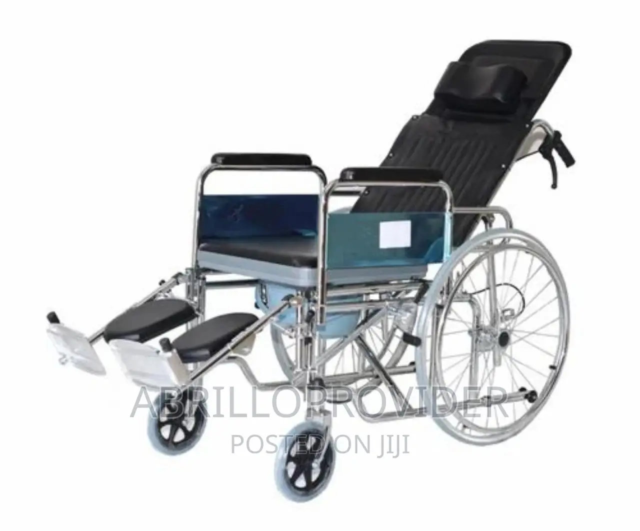Reclining Highback Wheelchair/Commode Wheelchair