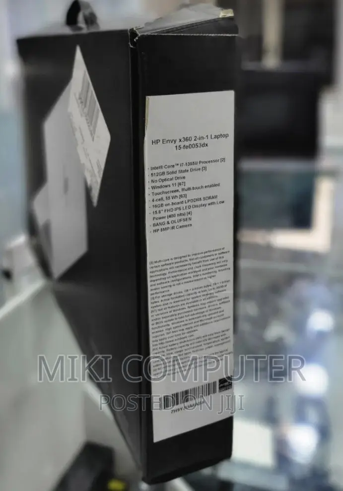 New Laptop HP Envy X360 16GB Intel Core I7 SSD 512GB
