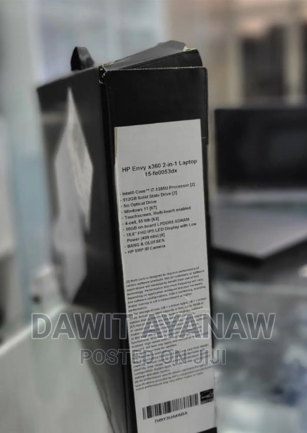 New Laptop HP Envy 15 16GB Intel Core I7 SSD 512GB