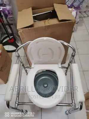 Photo - Newpacked Commode Chair /TOIELET CHAIR/Foldable Chair/Toilet