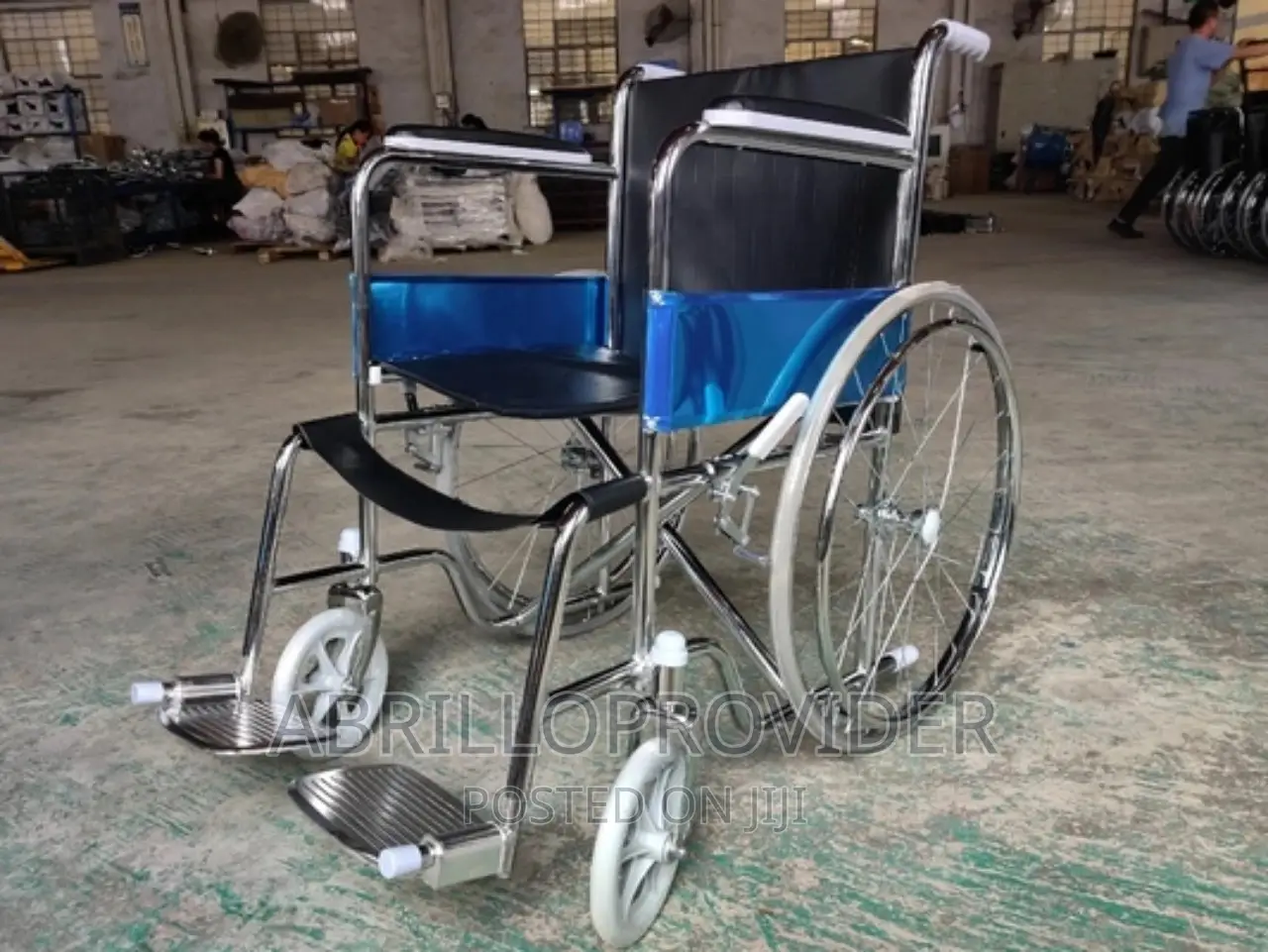 Newpacked Wheelchair/Folding Steel Wheelchair With Solid