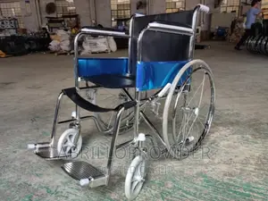 Newpacked Wheelchair/Folding Steel Wheelchair With Solid