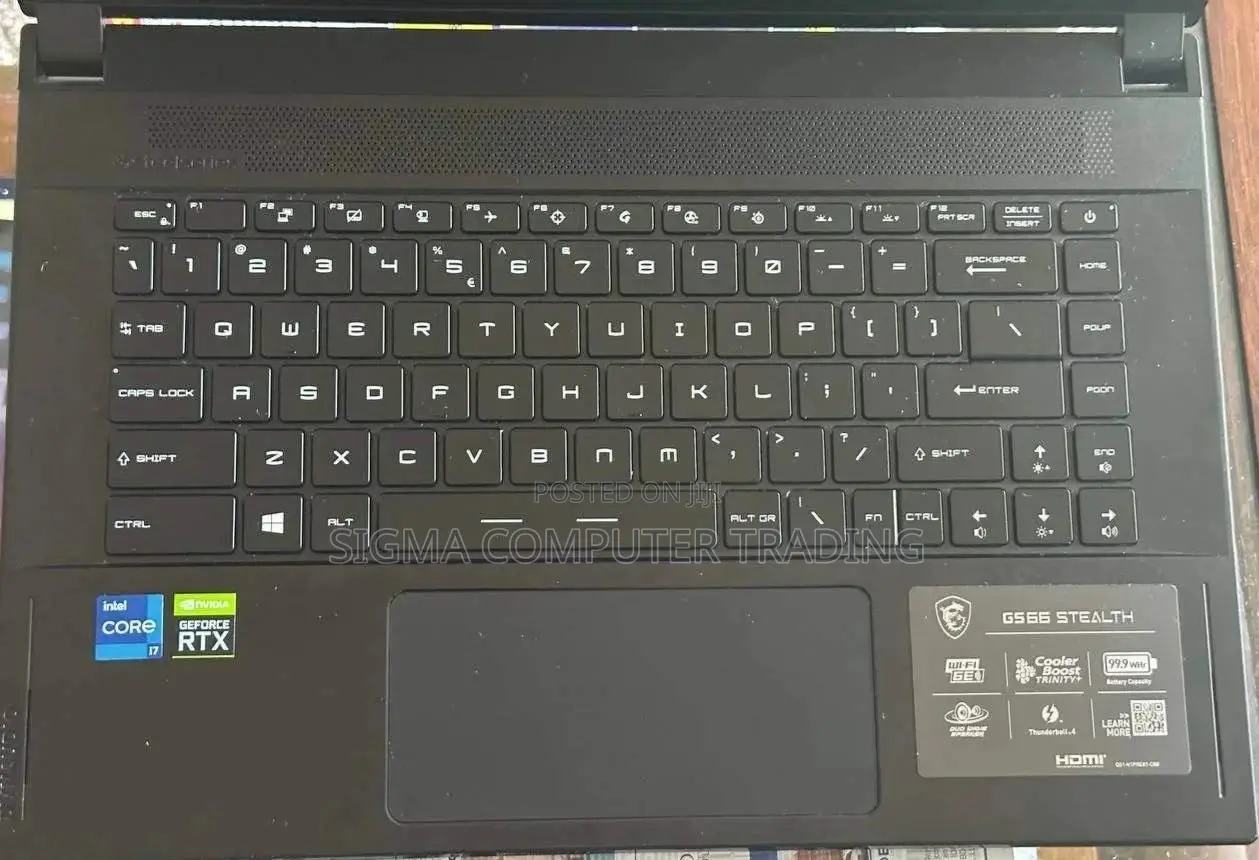 New Laptop MSI GS66 Stealth 10SGS 16GB Intel Core I7 SSD 1T