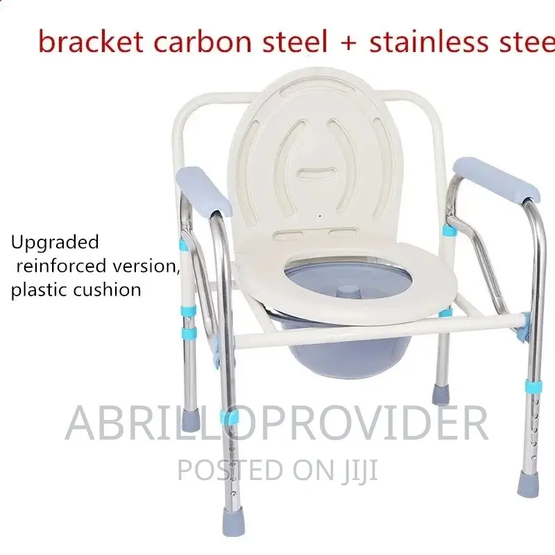 Steel Bedside Commode Chair *Toilet CHAIR *Elderly
 Chair