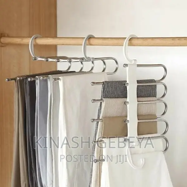 High Quality 5in1 Trouser Hanger(ልብስ መስቀያ)