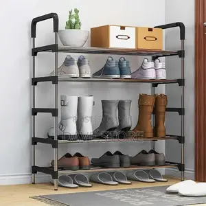 6 Layer Space Saving Shoes Rack ጠንካራ ረጅም ጊዜ የሚገለገሉበት