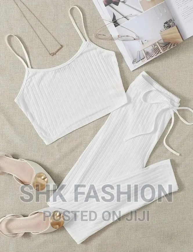 Cami Top Knot Waist Pants Set