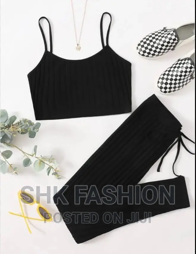 Cami Top Knot Waist Pants Set