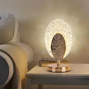 Crystal Lamp በቻርጅ የሚሰራ የዴስክ ላይ መብራት