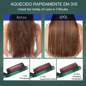 Straight Comb Hair Stylist ሁሉንም አይነት ጸጉር ያለ ልፋት.