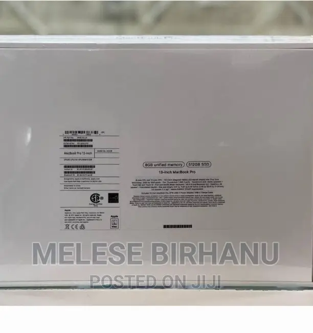 New Laptop Apple MacBook Pro 2022 M2 8GB Intel Core I7 SSD 512GB