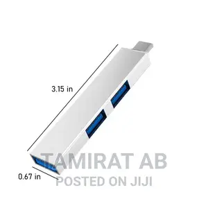 USB 3in1 Mini Type-C Hub Extensions, USB 3.0 Hub, Ultra Slim