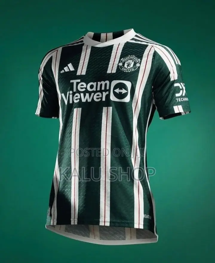 Green Manchester United 2023/24 Away Player Jersey Adidas