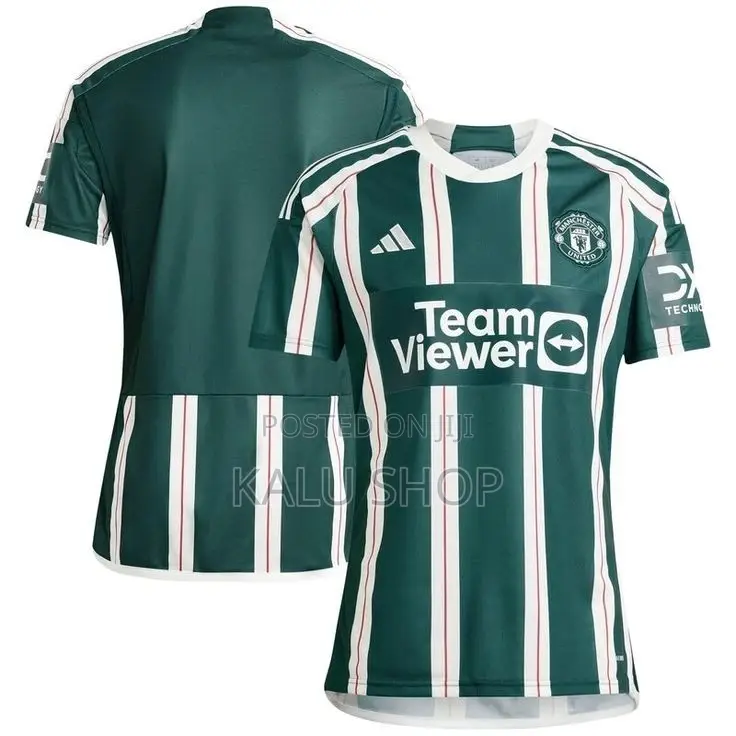 Green Manchester United 2023/24 Away Player Jersey Adidas