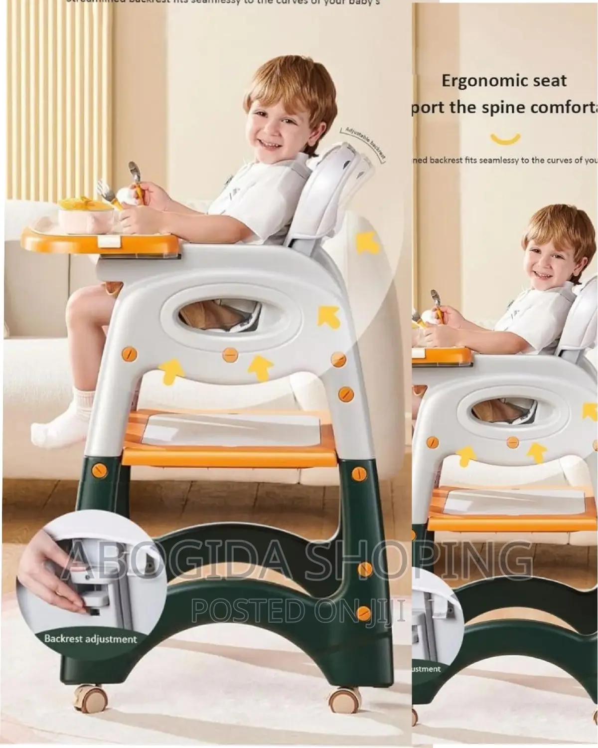 Baby High Chair Multifunctional Infant Feeding Chair