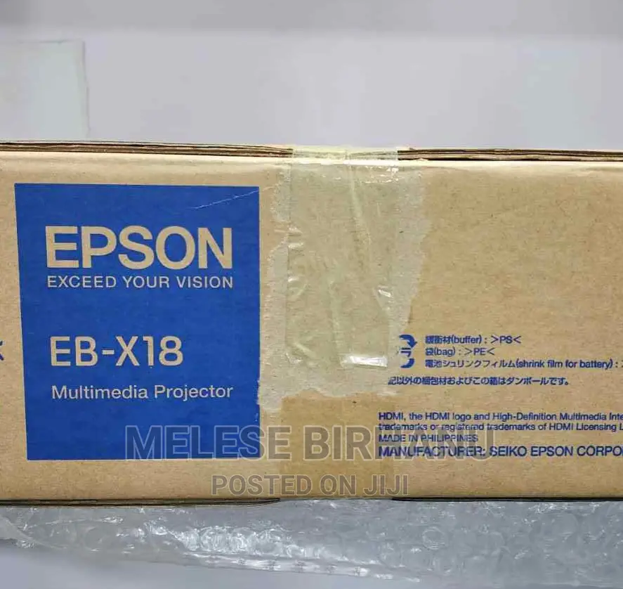 New Packed EPSON Eb-X18 Projector