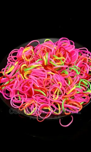 500pcs Random Color Disposable Hair Tie