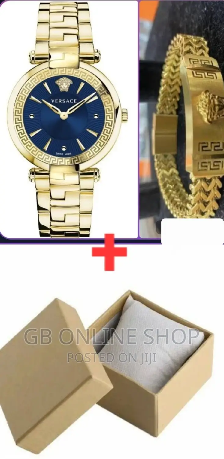 High Quality Versace Watch With Versace Bracelet for Women