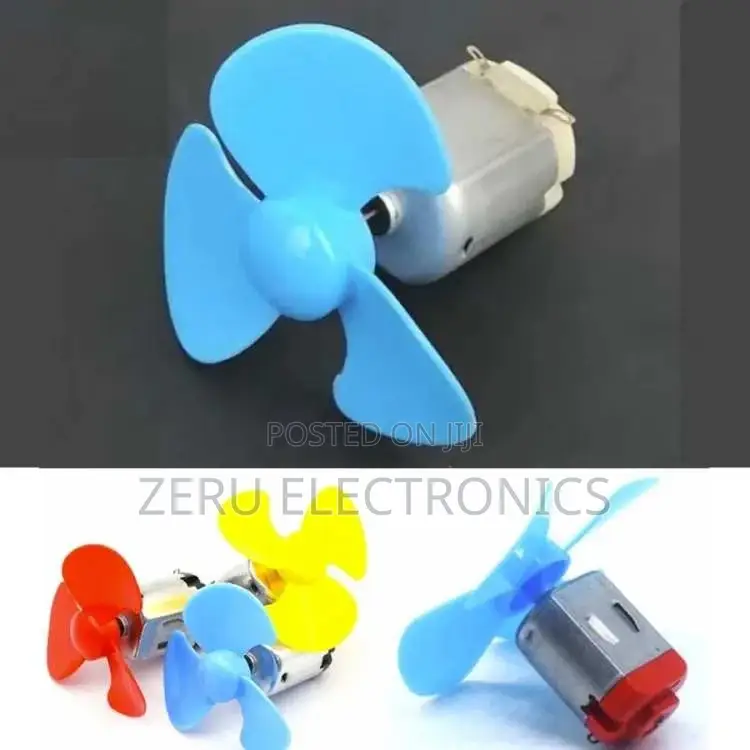 Dc Motor With 3 Blade Fan Propeller