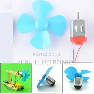 Dc Motor With 3 Blade Fan Propeller