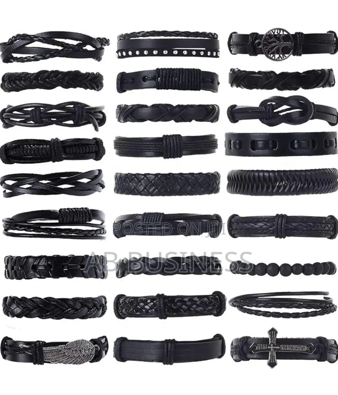 Jewdreamer Braided Leather Bracelets for Men Women