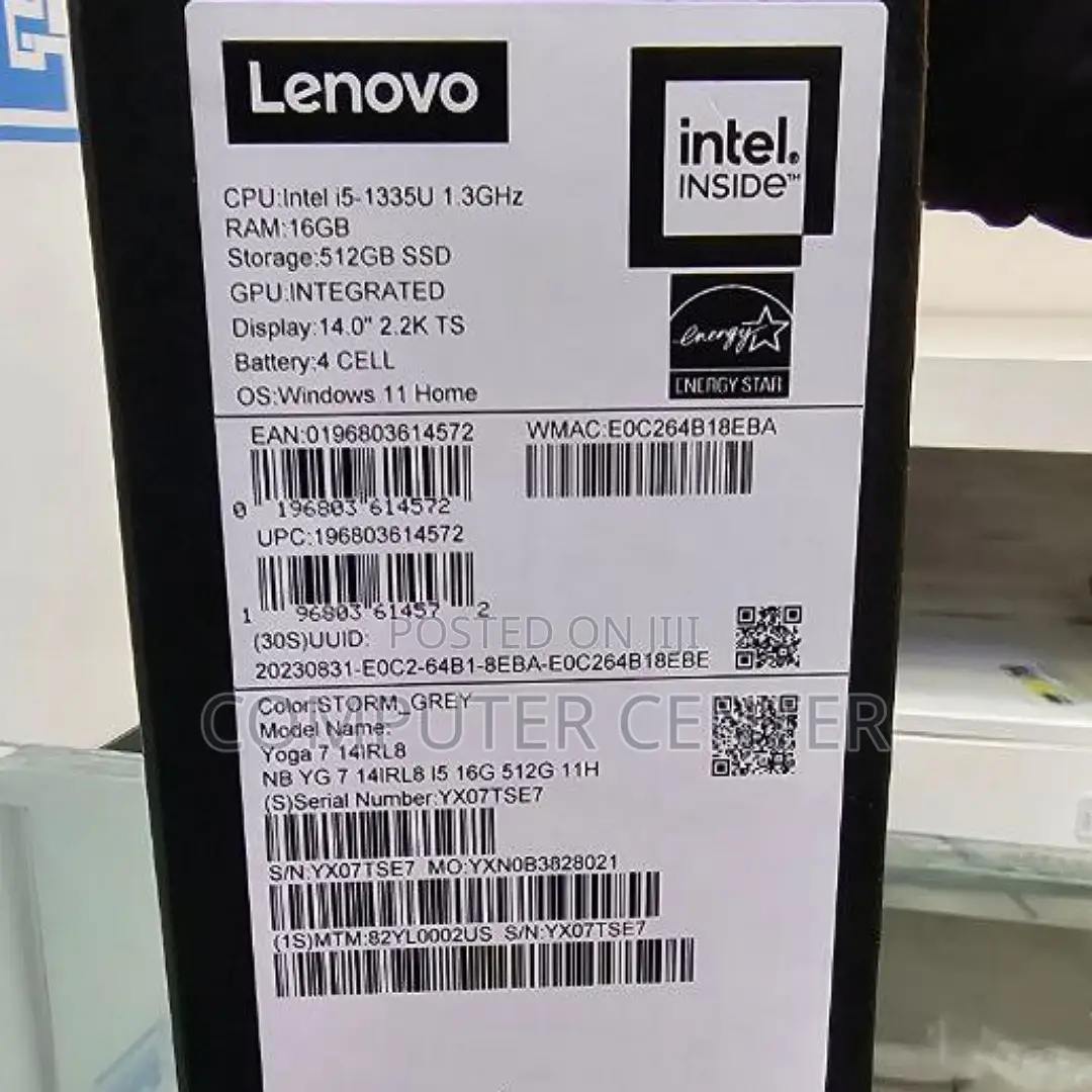 New Laptop Lenovo 16GB Intel Core I5 SSD 512GB