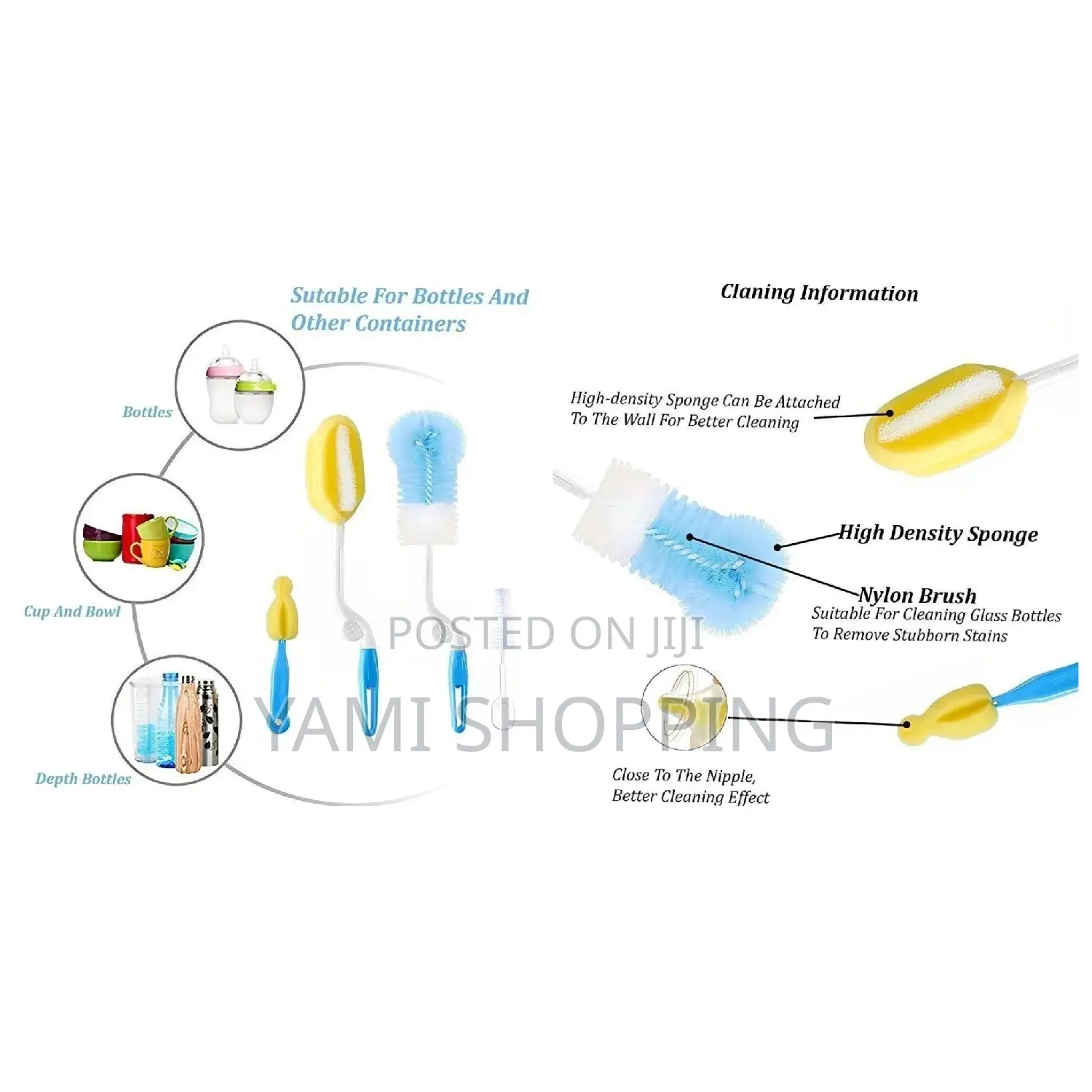 Baby Bottle Brush Set(4 in 1)