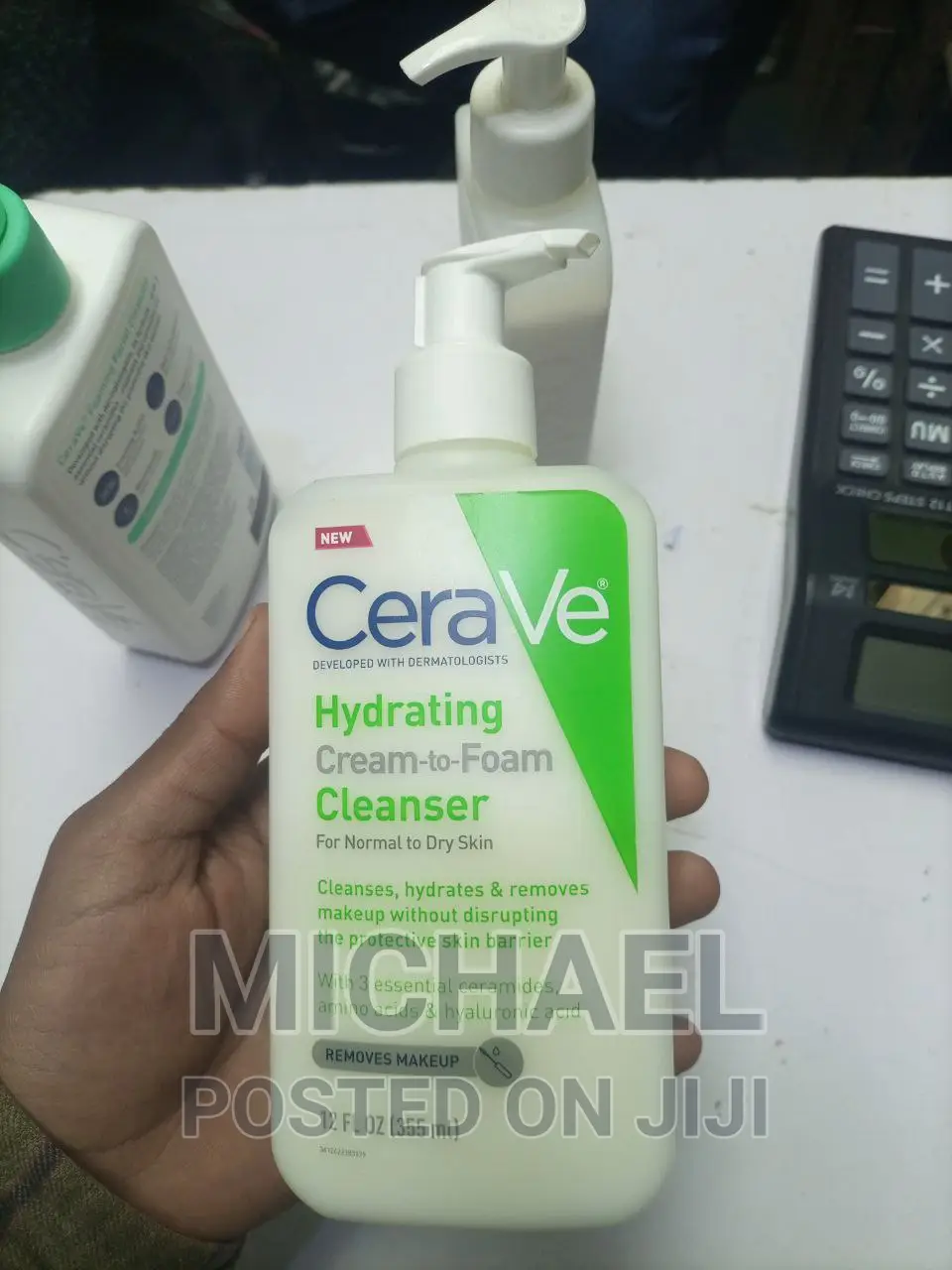 Cerave Hydrating Cream to Foam Cleanser in Addis Ketema Skincare