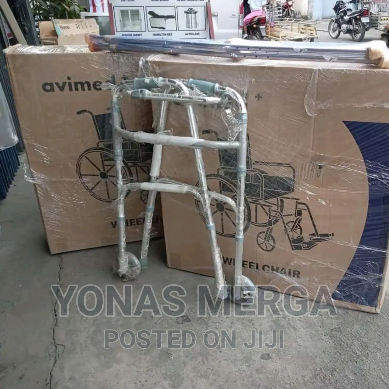 Folding Walker/Adjustable/Aluminum Walker/Medical Walker/