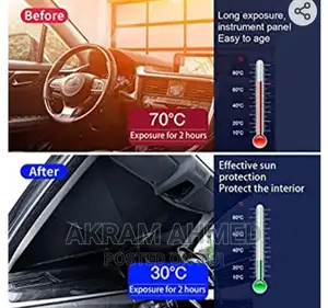 Compact Windshield Sun Shade