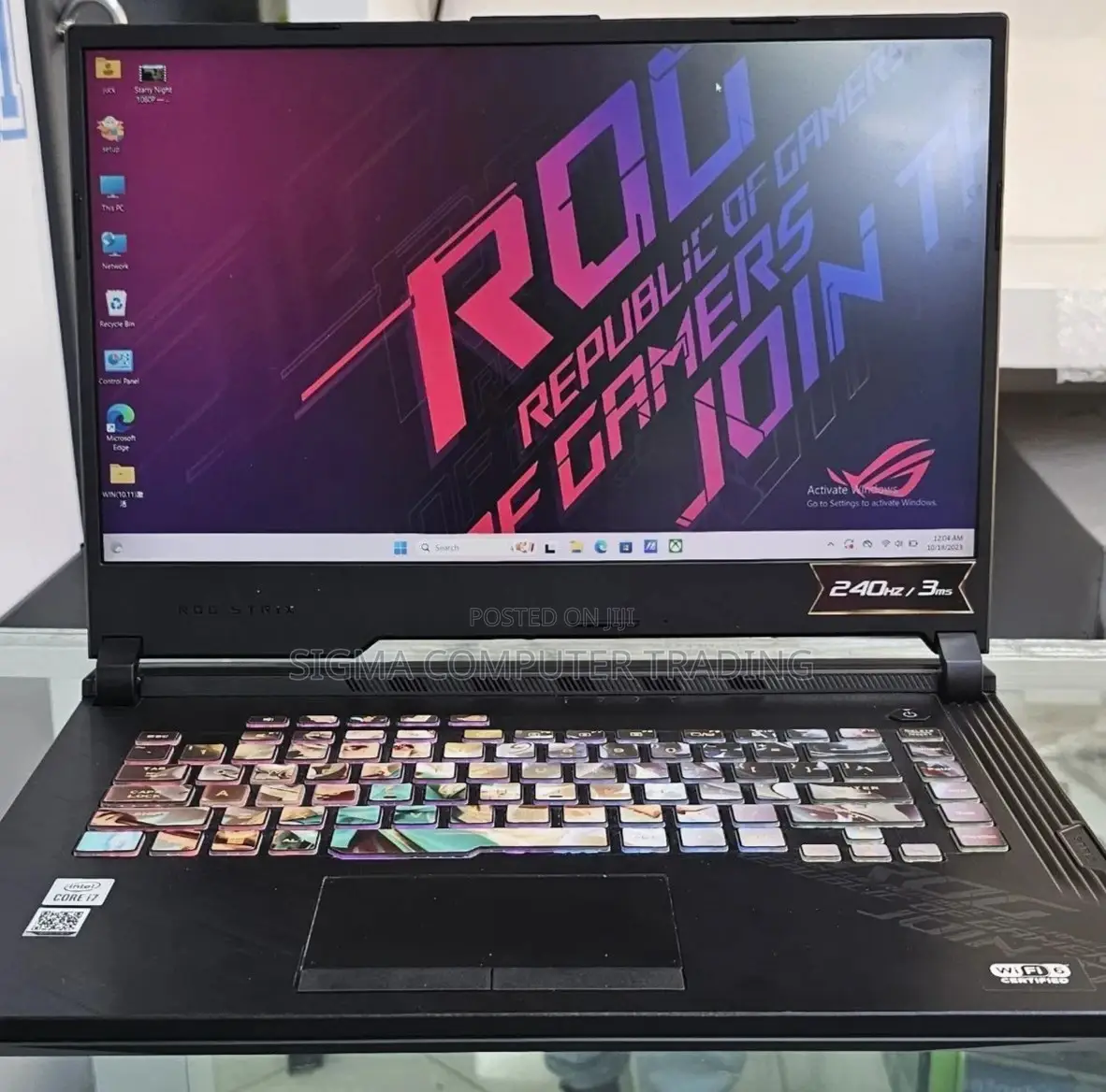 New Laptop Asus ROG Strix G15 16GB Intel Core I7 SSD 512GB