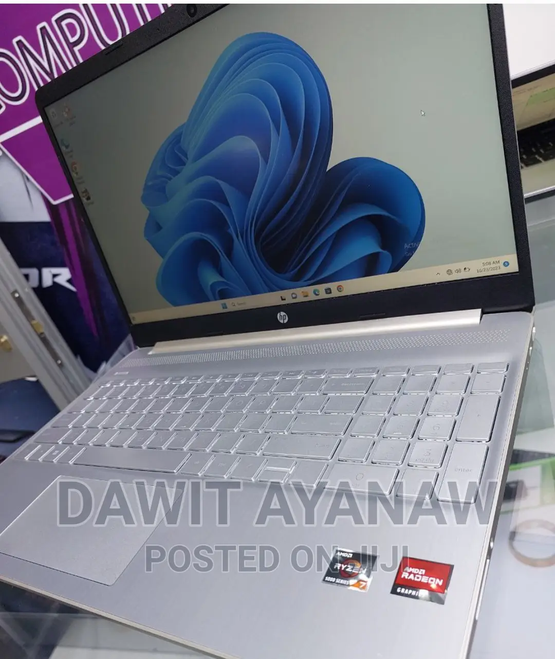New Laptop HP 16GB AMD Ryzen 7 SSD 512GB