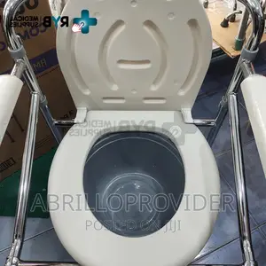 Photo - Foldable Medical Bedside Commode Chair for Elderly Chair