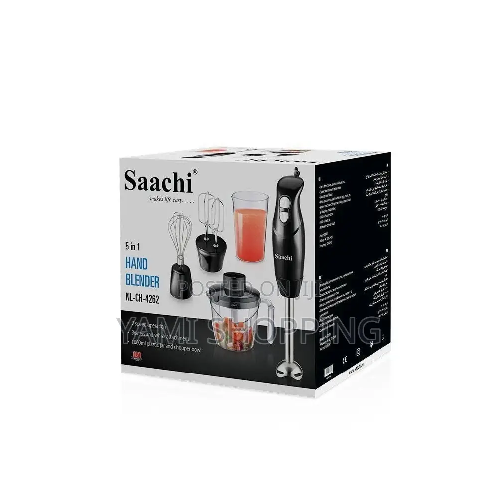  Saachi Hand Blender 5 in 1 (ሳቺ የጁስ መፍጫ 5 በ 1) 