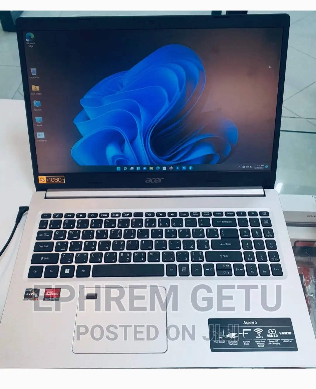 New Laptop Acer Aspire 5 8GB AMD Ryzen 5 SSD 256GB