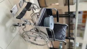 Chrome Foldable Commode Wheelchair, Type of Wheelchairs: