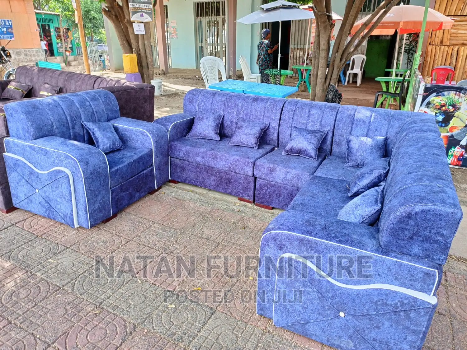 Sofa L Shape Withe a Good Quality in Kolfe Keranio Furniture, Amanuel