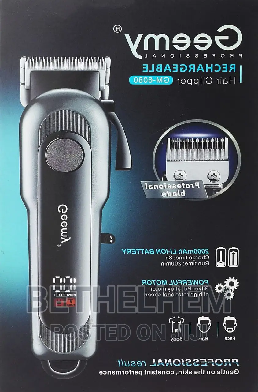 Geemy Professional Rechargeble Hair Clipper