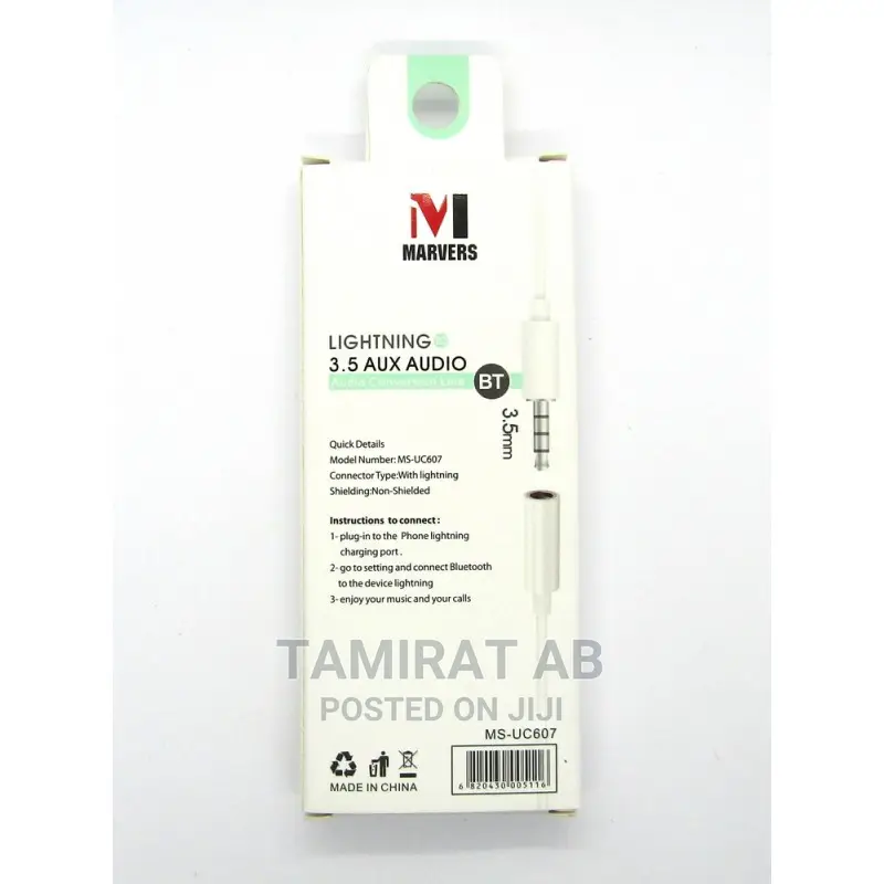 Best Quality iPhone Compatible 3.5mm to Lightening Adapter