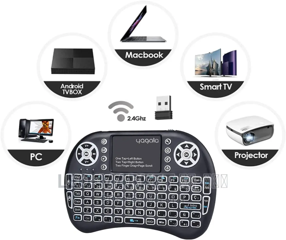 Backlit Mini Keyboard Touchpad Mouse