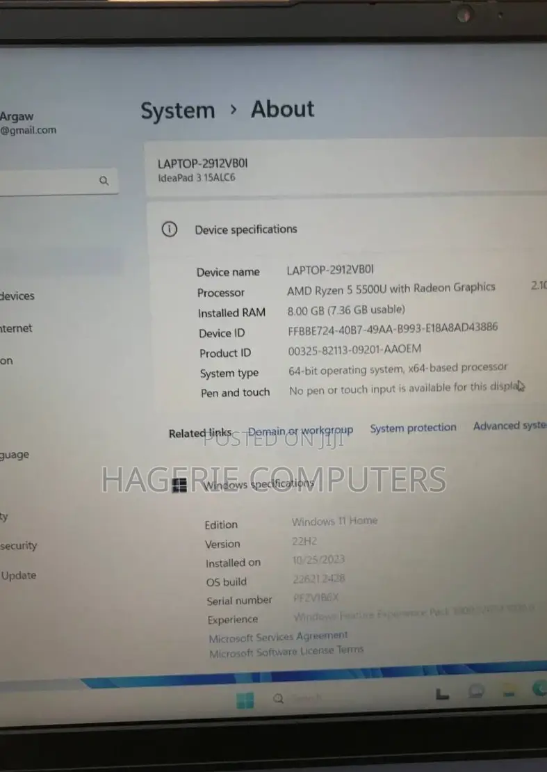 New Laptop Lenovo Ideapad 3 8GB AMD Ryzen 5 SSD 512GB