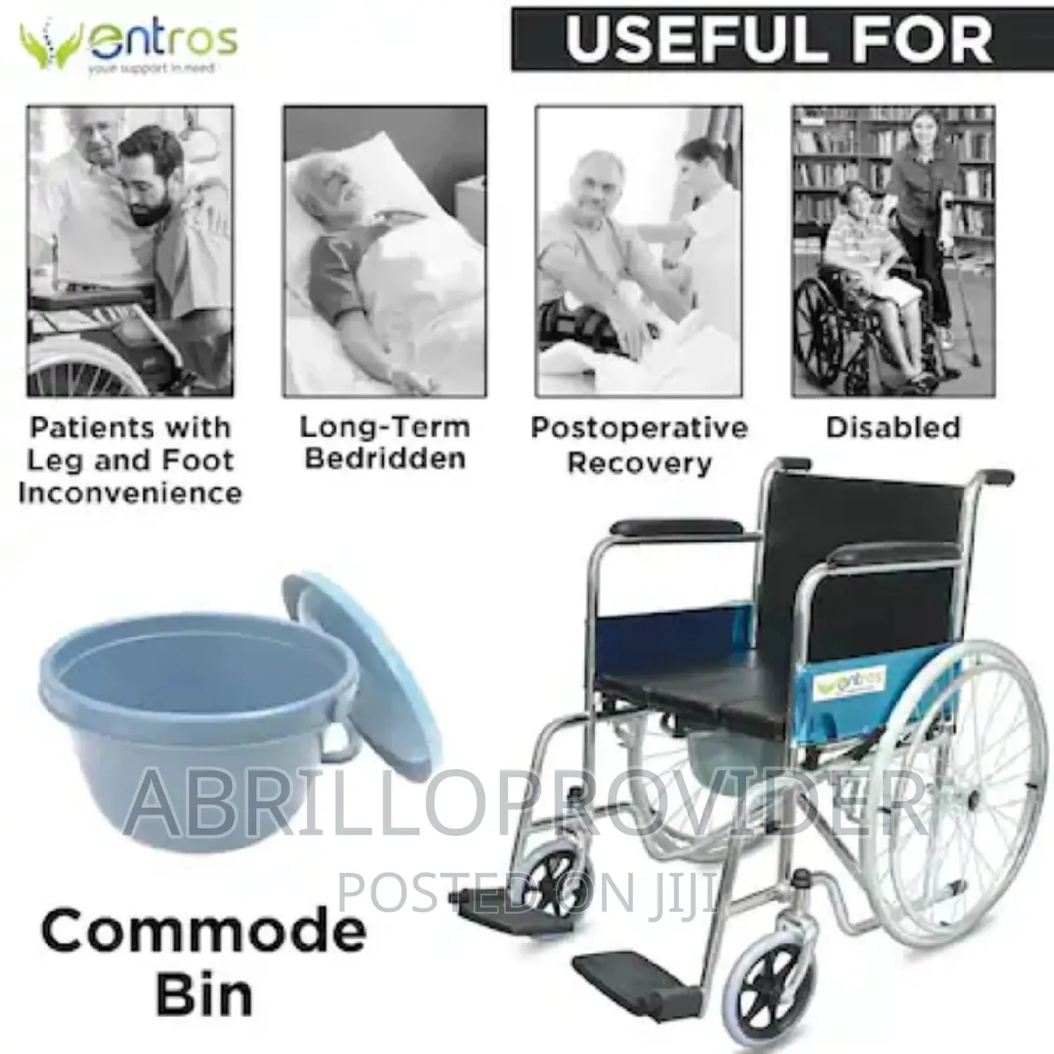 Pateint Wheelchair/Commode Wheelchair/Bedpanwheelchair/Potty