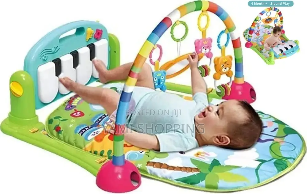 Baby Piano Fitness Play Gym Mat Educational Activity (ትልቁ)