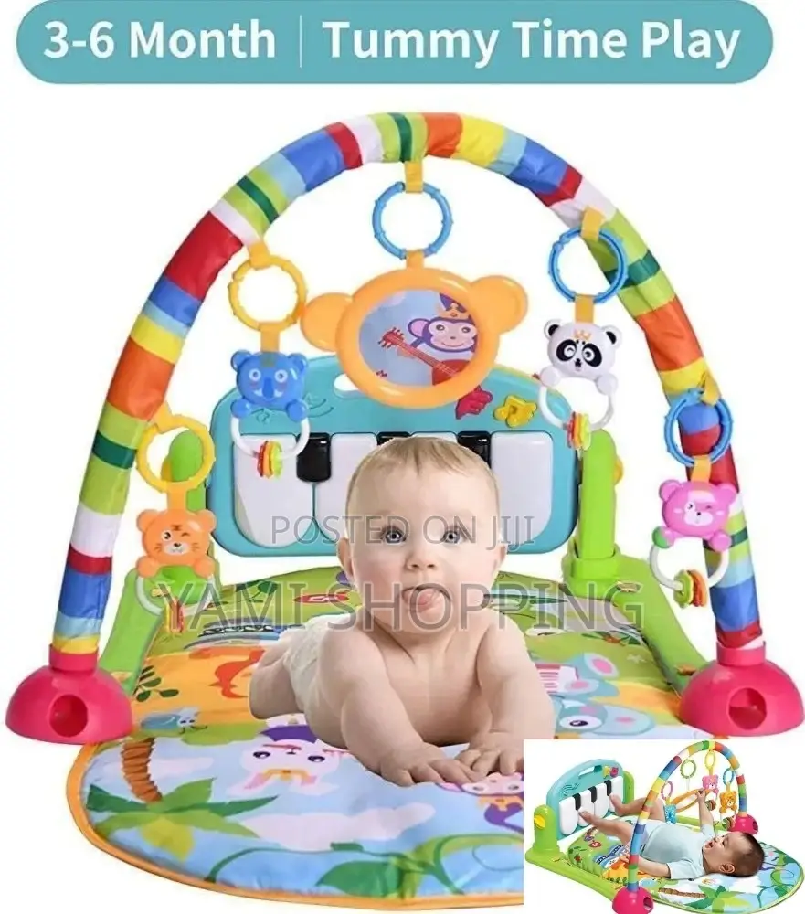 Baby Piano Fitness Play Gym Mat Educational Activity (ትልቁ)
