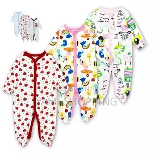 3-Piece Newborn Baby Foot(የዱባይ) Wrapped Jumpsuit